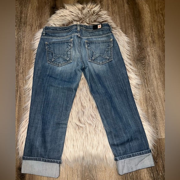 People’s liberation women’s distressed blue jeans capris - Picture 5 of 12